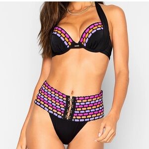 NWT Beach Bunny Kira High Waist Bottom - M or L